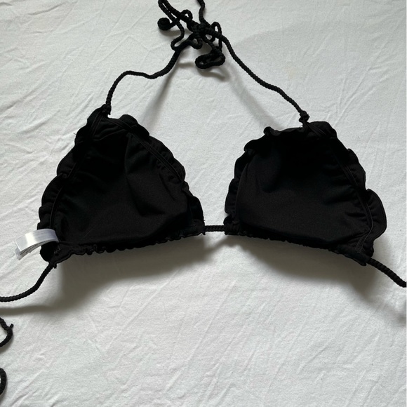 la vie en rose swim black scalloped edge bikini - Picture 2 of 3